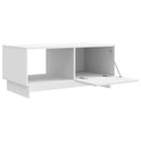 vidaXL Dohányzóasztal Fehér 90 x 50 x 40 cm Szerelt Fa