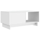 vidaXL Dohányzóasztal Fehér 90 x 50 x 40 cm Szerelt Fa