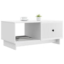 vidaXL Dohányzóasztal Fehér 90 x 50 x 40 cm Szerelt Fa