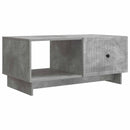vidaXL Dohányzóasztal Betonszürke 90 x 50 x 40 cm Szerelt Fa