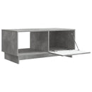 vidaXL Dohányzóasztal Betonszürke 90 x 50 x 40 cm Szerelt Fa