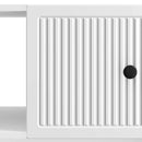 vidaXL Dohányzóasztal Magasfényű Fehér 90 x 50 x 40 cm Szerelt Fa