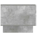 vidaXL Dohányzóasztal fiókkal Betonszürke 49 x 50 x 40 cm Szerelt Fa