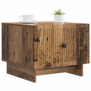 vidaXL Dohányzóasztal fiókkal Antik Fa 49 x 50 x 40 cm Szerelt Fa