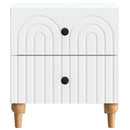 vidaXL Éjjeliszekrény fiókkal 2 pcs Fehér 43 x 34,5 x 48 cm Szerelt Fa