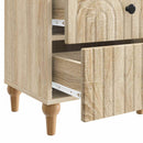 vidaXL Éjjeliszekrény 2 pcs Sonoma Tölgy 43 x 34,5 x 48 cm Szerelt Fa
