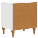 vidaXL Éjjeliszekrény Magasfényű Fehér 43 x 34,5 x 48 cm Szerelt Fa