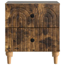 vidaXL Éjjeliszekrény Füstös Tölgy 43 x 34,5 x 48 cm Szerelt Fa