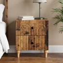 vidaXL Éjjeliszekrény fiókkal Antik Fa 43 x 34,5 x 48 cm Szerelt Fa