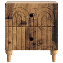 vidaXL Éjjeliszekrény 2 db Antik Fa 43 x 34,5 x 48 cm Szerelt Fa
