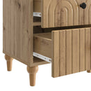 vidaXL Éjjeliszekrény fiókkal 2 pcs Kézműves Tölgy 43 x 34,5 x 48 cm