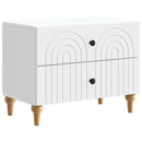 vidaXL Éjjeliszekrény fiókkal Fehér 62 x 34,5 x 48 cm Szerelt Fa