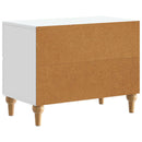 vidaXL Éjjeliszekrény fiókkal Fehér 62 x 34,5 x 48 cm Szerelt Fa