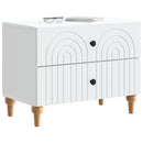 vidaXL Éjjeliszekrény fiókkal Fehér 62 x 34,5 x 48 cm Szerelt Fa