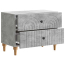 vidaXL Éjjeliszekrény fiókkal Betonszürke 62 x 34,5 x 48 cm Szerelt Fa