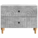 vidaXL Éjjeliszekrény fiókkal Betonszürke 62 x 34,5 x 48 cm Szerelt Fa