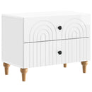 vidaXL Éjjeliszekrény Magasfényű Fehér 62 x 34,5 x 48 cm Szerelt Fa