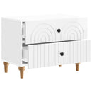 vidaXL Éjjeliszekrény Magasfényű Fehér 62 x 34,5 x 48 cm Szerelt Fa