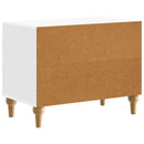 vidaXL Éjjeliszekrény Magasfényű Fehér 62 x 34,5 x 48 cm Szerelt Fa