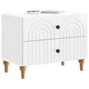 vidaXL Éjjeliszekrény Magasfényű Fehér 62 x 34,5 x 48 cm Szerelt Fa