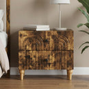 vidaXL Éjjeliszekrény Füstös Tölgy 62 x 34,5 x 48 cm Szerelt Fa