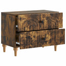 vidaXL Éjjeliszekrény Füstös Tölgy 62 x 34,5 x 48 cm Szerelt Fa