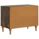 vidaXL Éjjeliszekrény Füstös Tölgy 62 x 34,5 x 48 cm Szerelt Fa