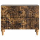 vidaXL Éjjeliszekrény Füstös Tölgy 62 x 34,5 x 48 cm Szerelt Fa