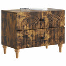 vidaXL Éjjeliszekrény Füstös Tölgy 62 x 34,5 x 48 cm Szerelt Fa