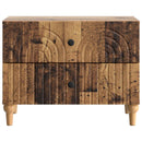 vidaXL Éjjeliszekrény fiókkal Antik Fa 62 x 34,5 x 48 cm Szerelt Fa