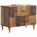 vidaXL Éjjeliszekrény fiókkal Antik Fa 62 x 34,5 x 48 cm Szerelt Fa