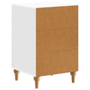 vidaXL Éjjeliszekrény Magasfényű Fehér 43x 41 x 66,5 cm Szerelt Fa