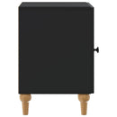 vidaXL Éjjeliszekrény 2 pcs Fekete 43 x 34,5 x 50 cm Szerelt Fa