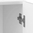 vidaXL Éjjeliszekrény 2 pcs Magasfényű Fehér 43 x 34,5 x 50 cm