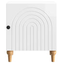 vidaXL Éjjeliszekrény 2 pcs Magasfényű Fehér 43 x 34,5 x 50 cm