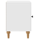 vidaXL Éjjeliszekrény 2 pcs Magasfényű Fehér 43 x 34,5 x 50 cm