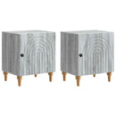 vidaXL Éjjeliszekrény 2 pcs Szürke Sonoma 43 x 34,5 x 50 cm Szerelt Fa
