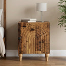 vidaXL Éjjeliszekrény Antik Fa 43 x 34,5 x 50 cm Szerelt Fa