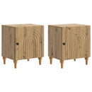 vidaXL Éjjeliszekrény 2 pcs Kézműves Tölgy 43 x 34,5 x 50 cm