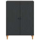 vidaXL Széf Fekete 66 x 34,5 x 90 cm Szerelt Fa