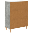 vidaXL Széf Betonszürke 66 x 34,5 x 90 cm Szerelt Fa