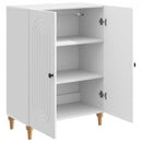 vidaXL Széf Magasfényű Fehér 66 x 34,5 x 90 cm Szerelt Fa