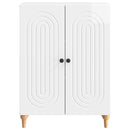 vidaXL Széf Magasfényű Fehér 66 x 34,5 x 90 cm Szerelt Fa