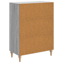 vidaXL Széf Szürke Sonoma 66 x 34,5 x 90 cm Szerelt Fa