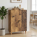 vidaXL Széf Antik Fa 66 x 34,5 x 90 cm Szerelt Fa