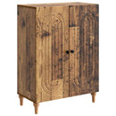 vidaXL Széf Antik Fa 66 x 34,5 x 90 cm Szerelt Fa