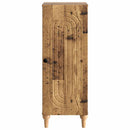 vidaXL Széf Antik Fa 33 x 34,5 x 90 cm Szerelt Fa