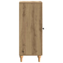 vidaXL Széf Kézműves Tölgy 33 x 34,5 x 90 cm Szerelt Fa