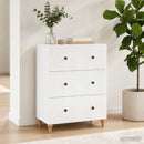 vidaXL Fiókos szekrény Fehér 66 x 34,5 x 90 cm Szerelt Fa