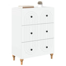 vidaXL Fiókos szekrény Fehér 66 x 34,5 x 90 cm Szerelt Fa